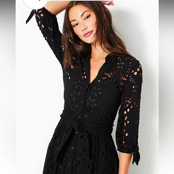 Lilly Pulitzer Amrita Eyelet Midi Dress - Picture 12 of 12